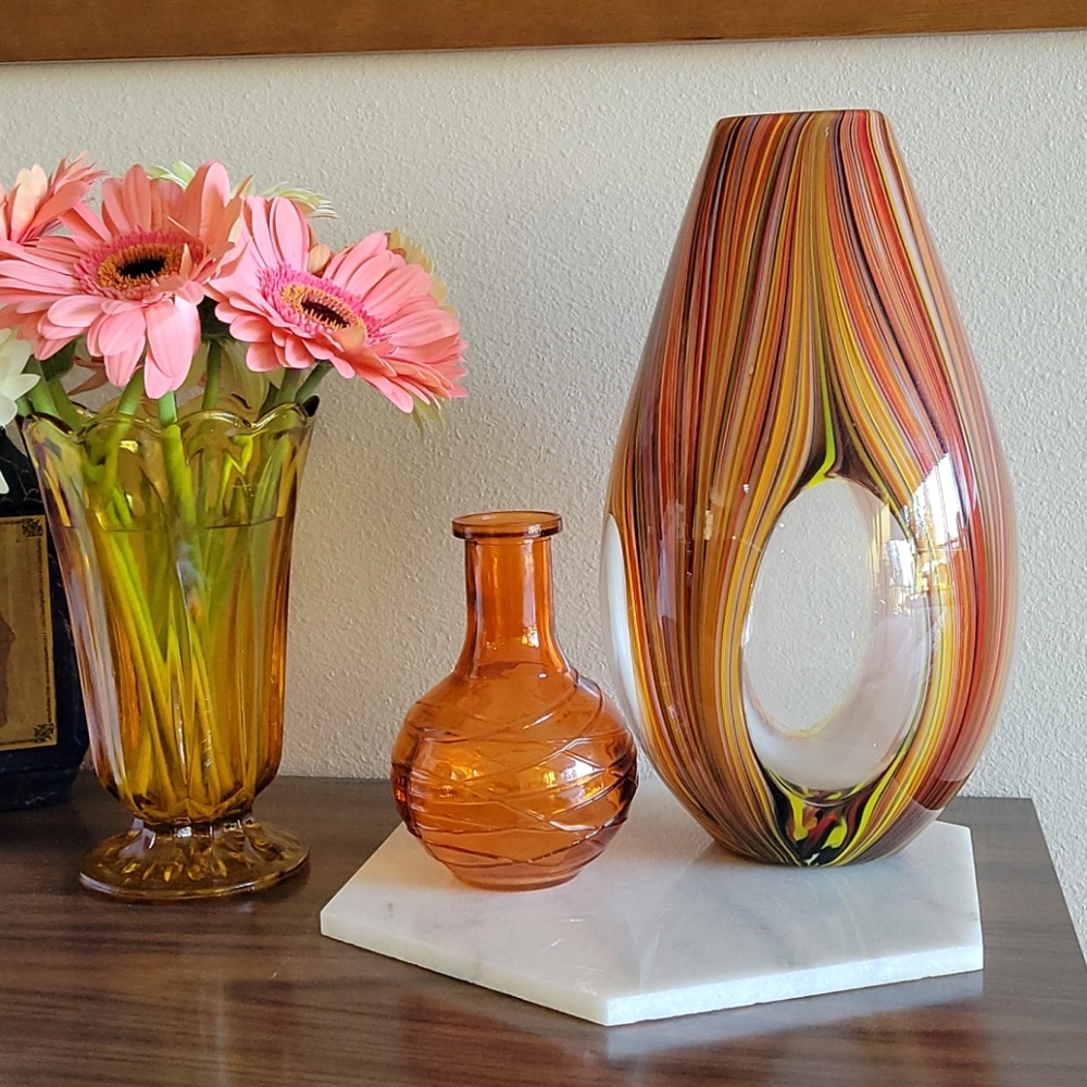 Vintage blown glass vase